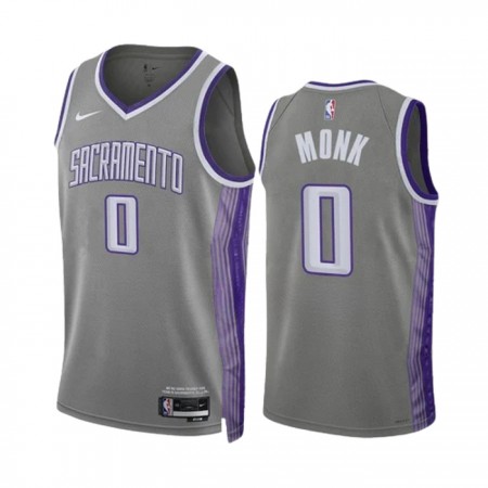 Dres Sacramento Kings Malik Monk 0 Nike 2022-23 City Edition Sivo Swingman